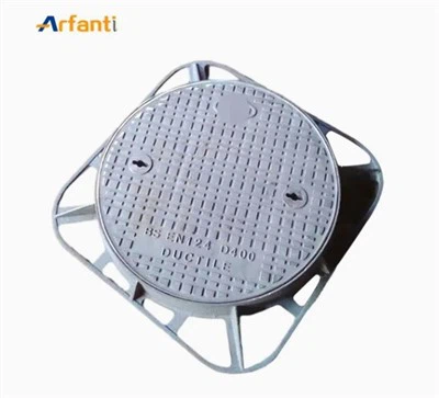 Square Fream With Round Manhole Cover